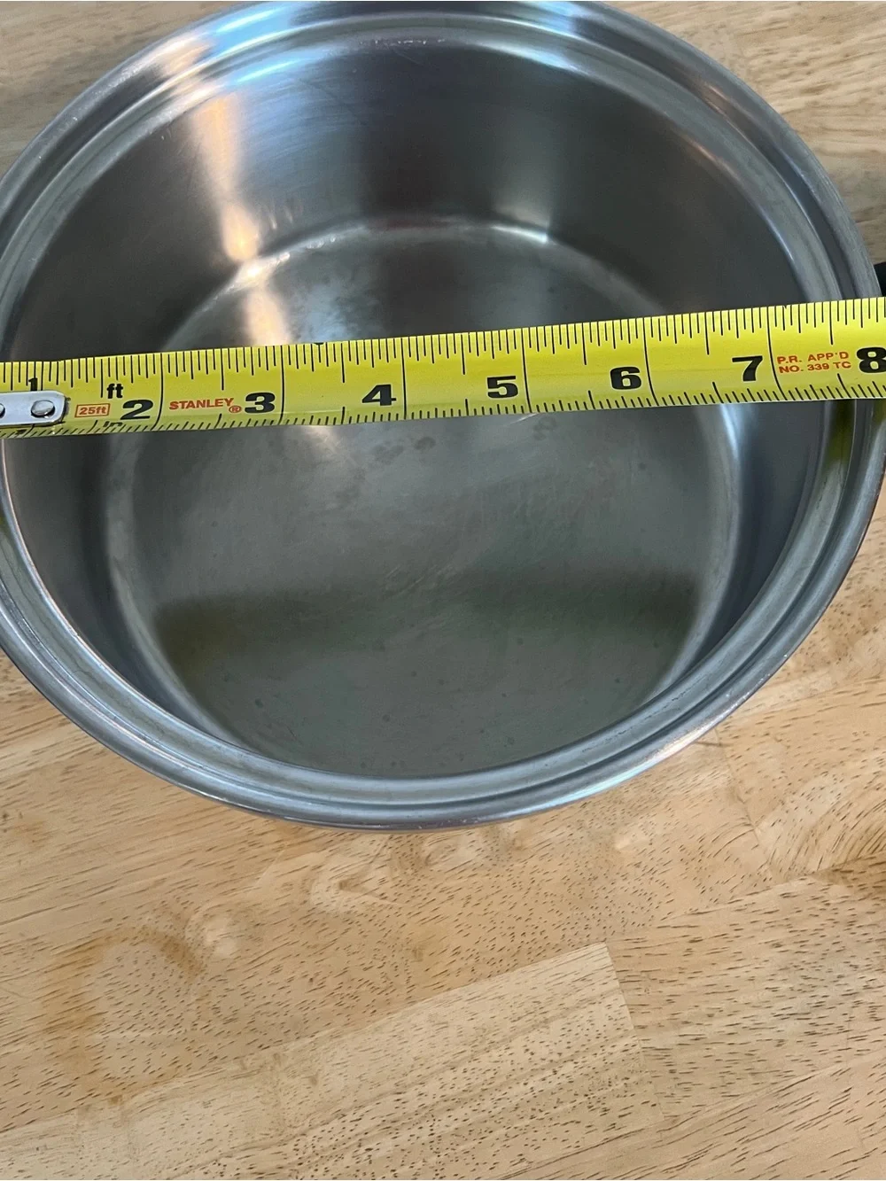 Amway Queen Cookware 1.5 Pot Qt 18/8 Stainless Steel 3-Ply Saucepan NO LID USA